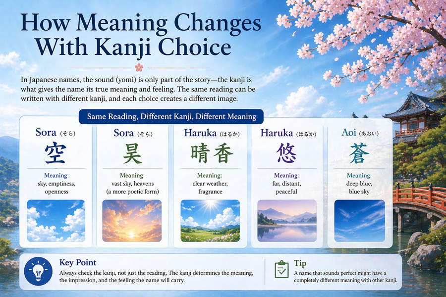 How Meaning Changes With Kanji Choice