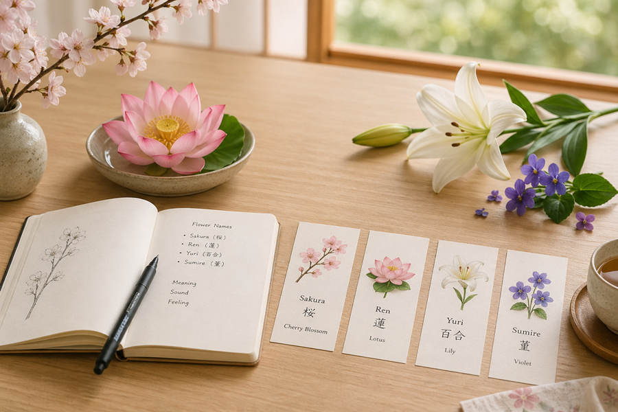 How to Choose a Japanese Name That Means Flower