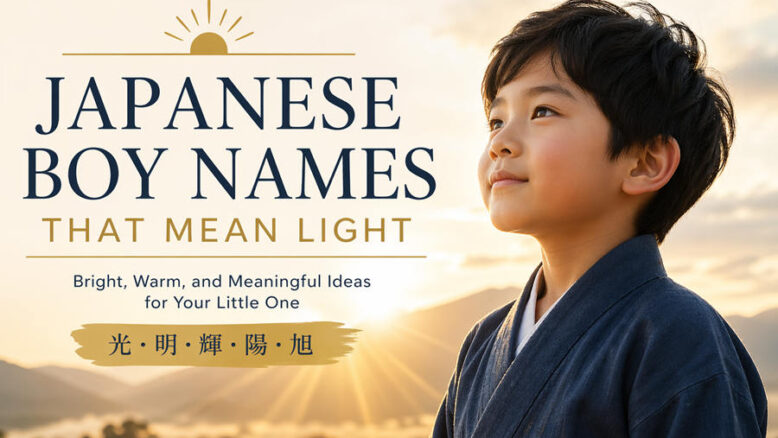 Japanese Boy Names That Mean Light