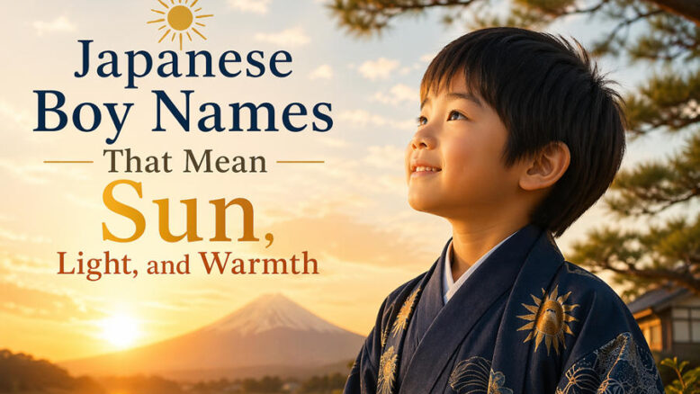 Japanese Boy Names That Mean Sun