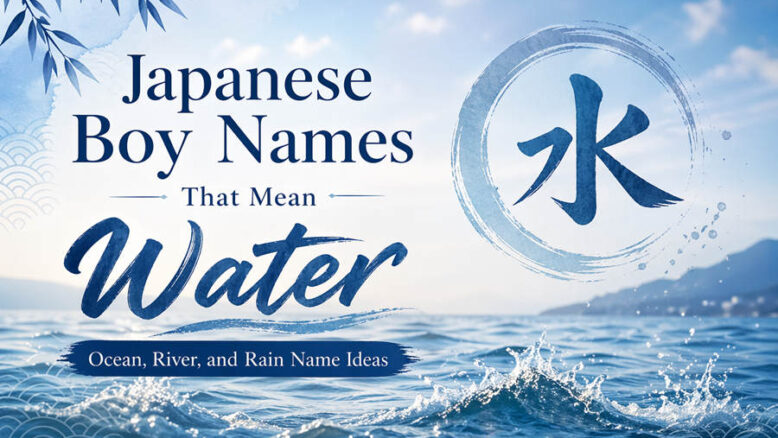 Japanese Boy Names That Mean Water