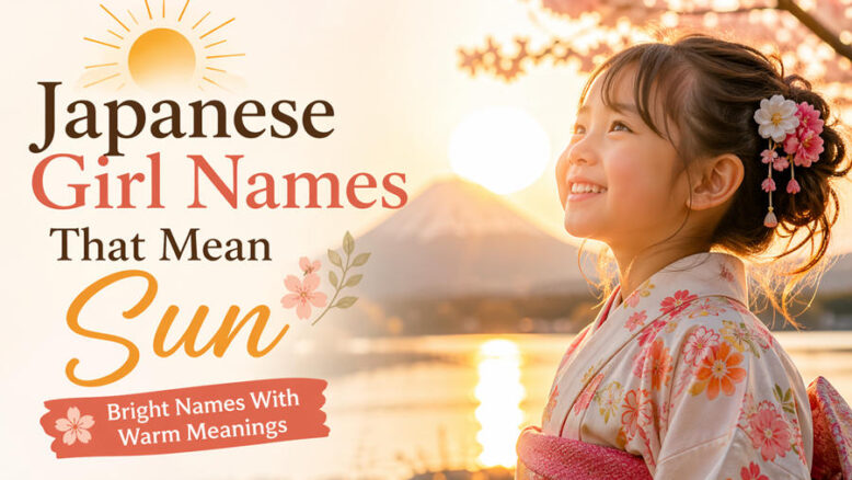 Japanese Girl Names That Mean Sun