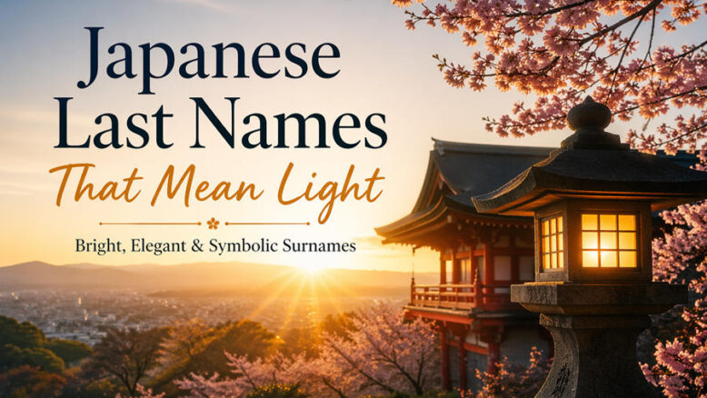 Japanese Last Names That Mean Light