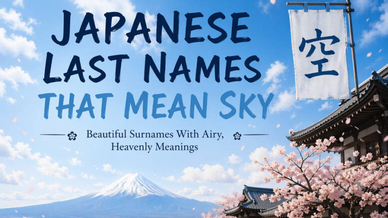 Japanese Last Names That Mean Sky
