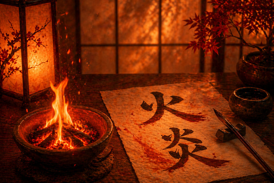 Japanese Names That Directly Mean Fire or Flame