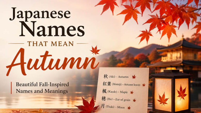 Japanese Names That Mean Autumn
