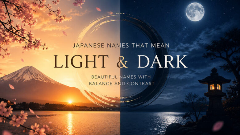 Japanese Names That Mean Light and Dark