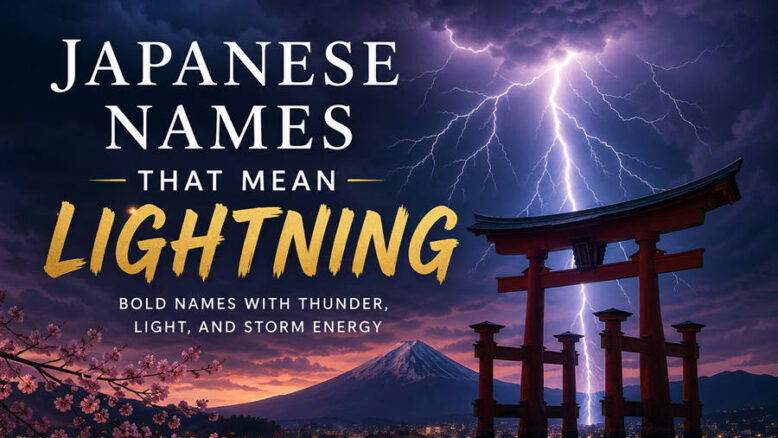 Japanese Names That Mean Lightning
