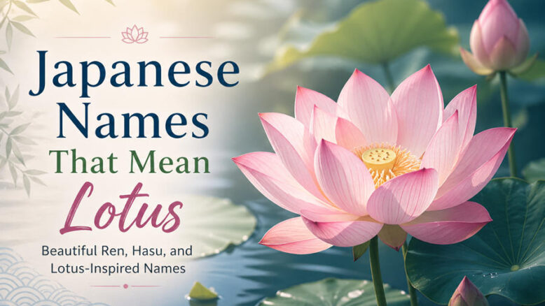 Japanese Names That Mean Lotus