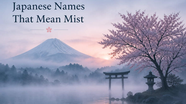 Japanese Names That Mean Mist