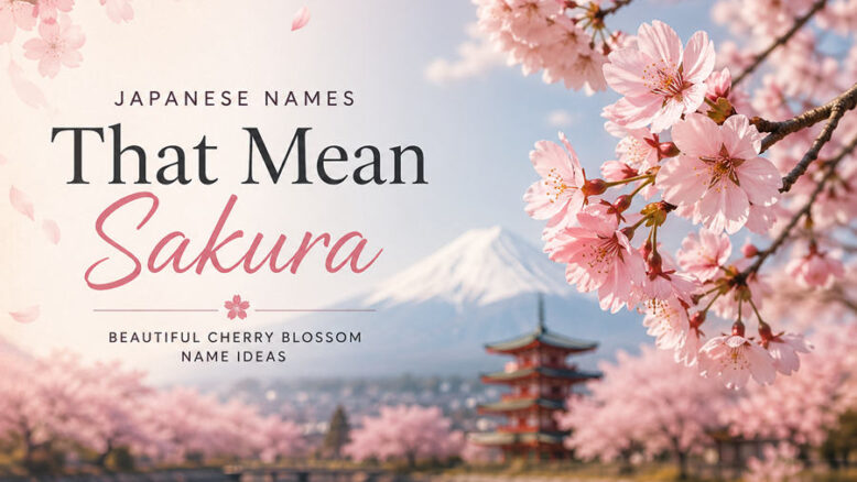 Japanese Names That Mean Sakura