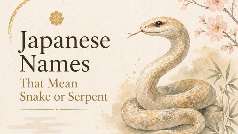 Japanese Names That Mean Snake or Serpent