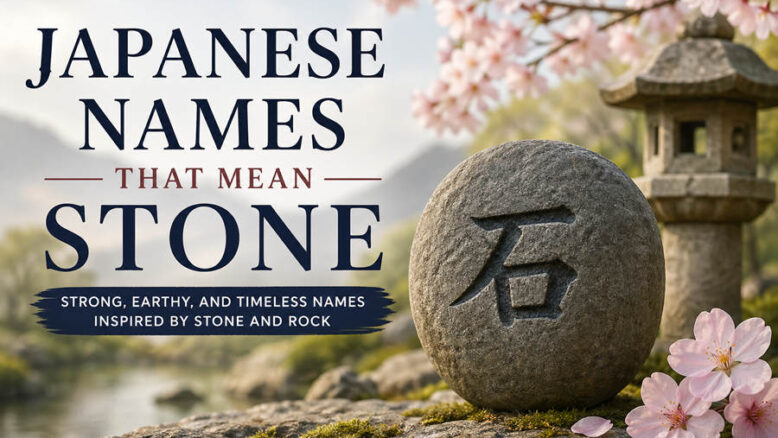 Japanese Names That Mean Stone