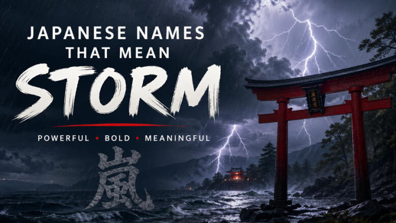 Japanese Names That Mean Storm