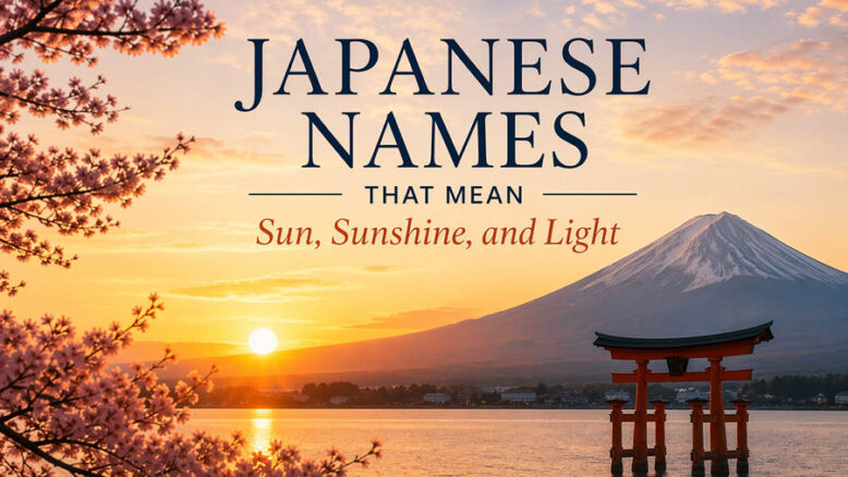 Japanese Names That Mean Sun