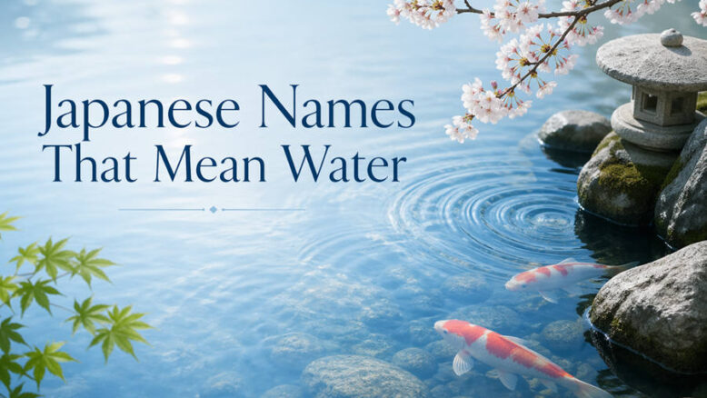 Japanese Names That Mean Water